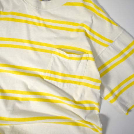 USED 90-00'S "FIELD GEAR" BORDER T-SHIRT