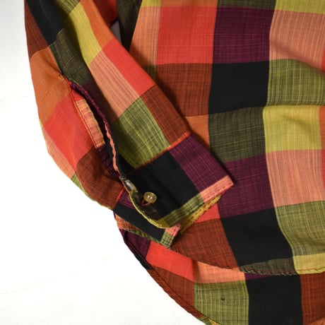VINTAGE 60'S "CAMPUS" HALF BUTTON L/S SHIRT