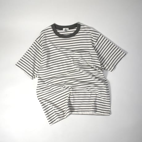 USED 90'S "JOCKEY" BORDER T-SHIRT