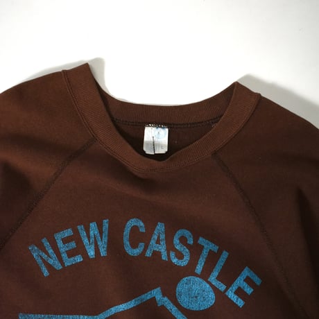 USED "NEW CASTLE RECREATION & PARKS" RAGLAN CREW SWEAT