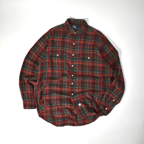 USED "POLO RALFH LAUREN" PLAID L/S SHIRT