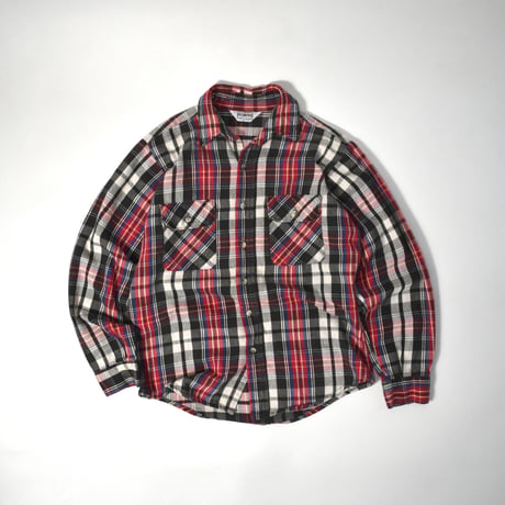 USED 80'S "FIVE BROTHER" FLANNEL SHIRT