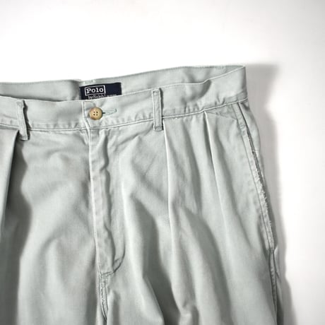 EARLY 90'S "POLO RALPH LAUREN" 2-TUCK CHINO PANTS