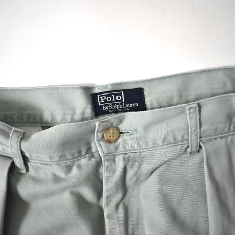 EARLY 90'S "POLO RALPH LAUREN" 2-TUCK CHINO PANTS