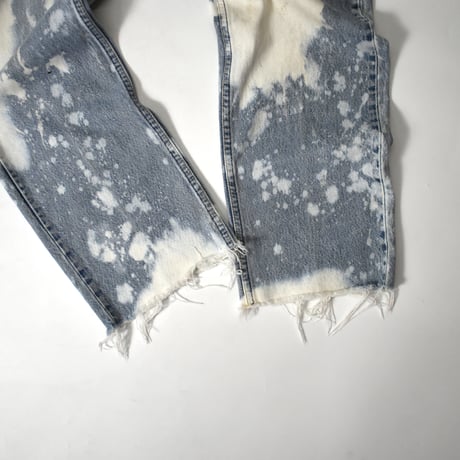 USED 94'S "LEVI'S" BLEACHED DENIM PANTS