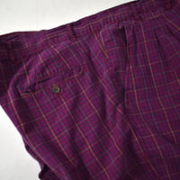 USED "BAXTER" 2-TUCK CHECK SHORT
