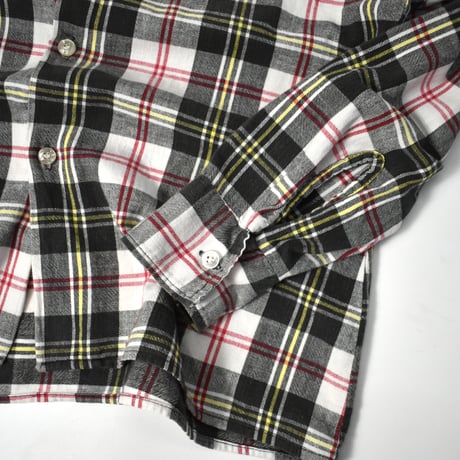 USED 70'S "MR. LEGGS" PLAID SHIRT