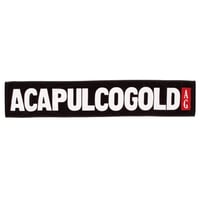 ACAPULCO GOLD / BLACK LABEL LOGO SCARF TOWEL