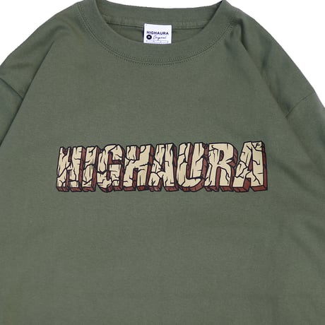 HIGH AURA / WOOD LOGO L/S TEE (3colors)