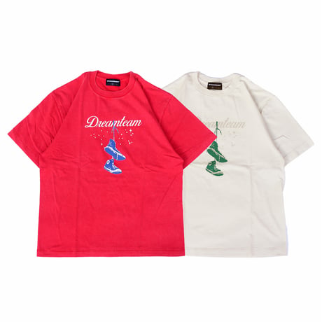 DREAM TEAM / Dream Team Hanging Sneakers Graphic Fade Wash Tee