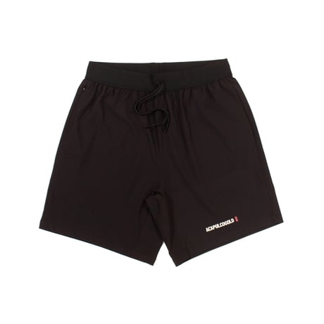 ACAPULCO GOLD / BLACK LABEL LOGO ACTIVE SHORTS