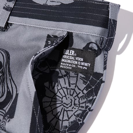 RULER / PULP SKULL STRAIGHT TROUSER (2colors)