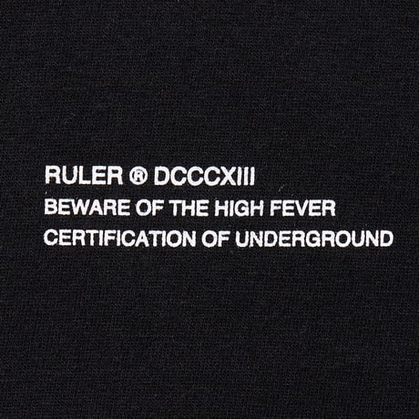 RULER / CENTIPEDERON 4.7oz S/S TEE(3colors)