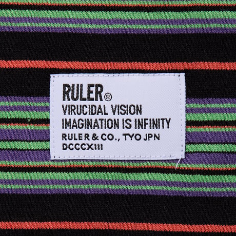 RULER / S.C. BORDER S/S TEE(2colors)