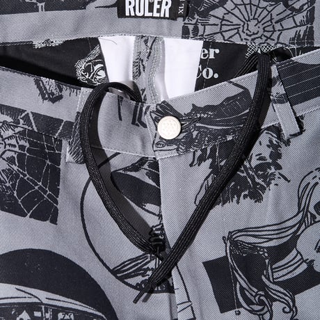 RULER / PULP SKULL STRAIGHT TROUSER (2colors)