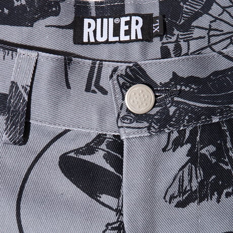 RULER / PULP SKULL STRAIGHT TROUSER (2colors)
