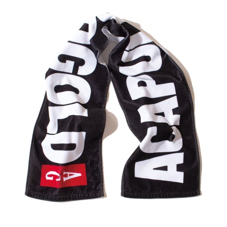 ACAPULCO GOLD / BLACK LABEL LOGO SCARF TOWEL