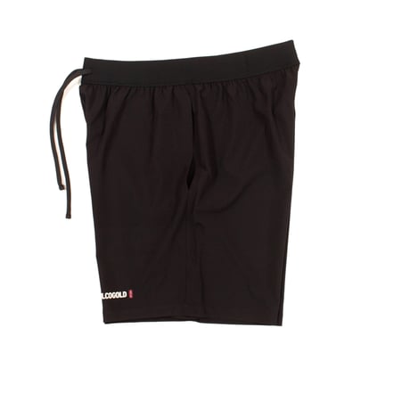 ACAPULCO GOLD / BLACK LABEL LOGO ACTIVE SHORTS