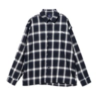APPLEBUM / CUT OFF OMBRE CHECK SHIRT