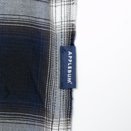 APPLEBUM / CUT OFF OMBRE CHECK SHIRT
