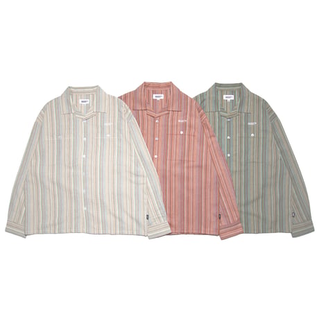 HAIGHT / MULTI CLR STRIPE SHIRT(3colors)