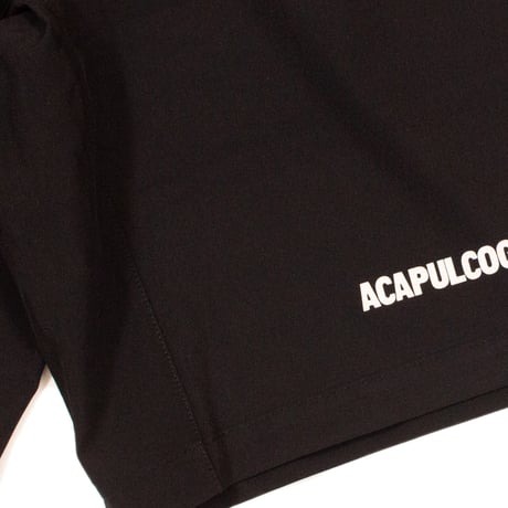 ACAPULCO GOLD / BLACK LABEL LOGO ACTIVE SHORTS