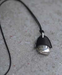 Eco Leather metal necklace