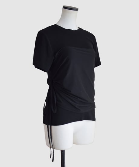 チュールギャザーレイヤードTEE