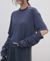 レイヤードアームウォーマーTシャツ