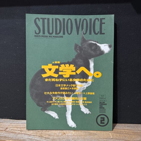 【古本】STUDIO VOICE 1992/02　文学へ。