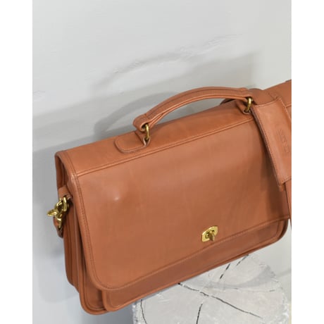 OLD COACH “Colebrooke Case” Leather 2Way Bag