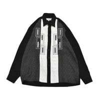 Geometric Embroidery Design L/S Shirt