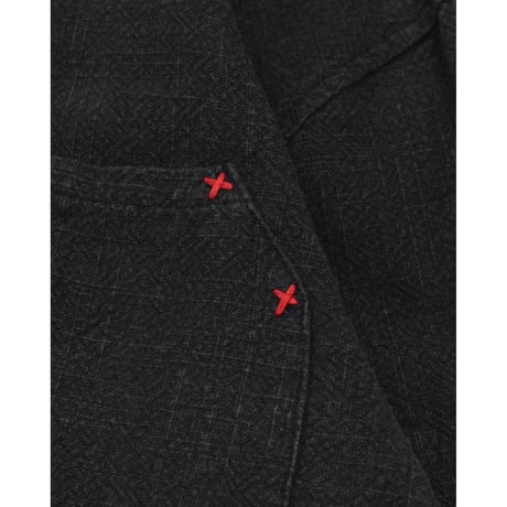 Anerkjendt Black Textured Design L/S Shirt
