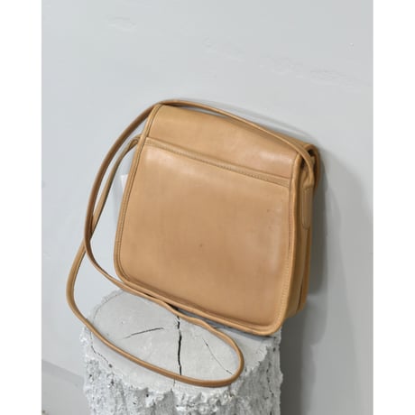 OLD COACH Leather Flap Shoulder Bag