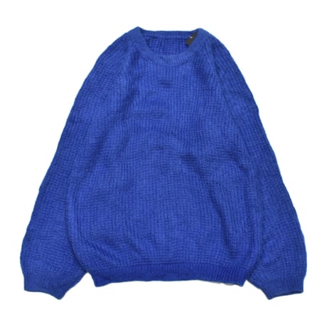 Blue Mohair Knit Sweater