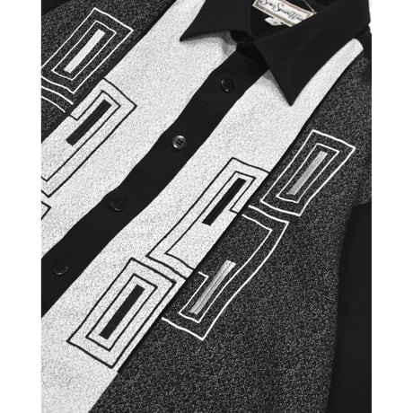 Geometric Embroidery Design L/S Shirt