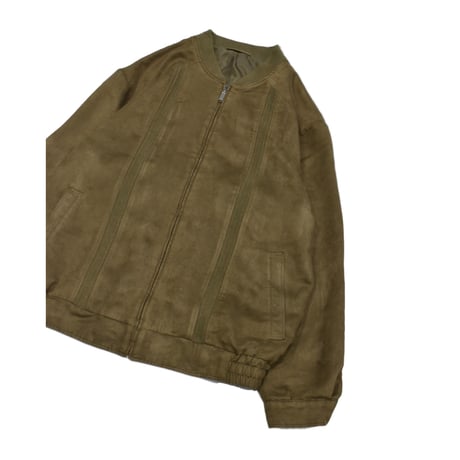 Faux Suede Switching Blouson