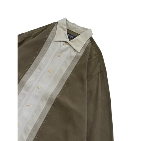 Two Tone Stitch Design L/S Shirt