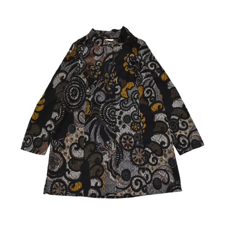 EURO Jacquard Pattern Long Jacket