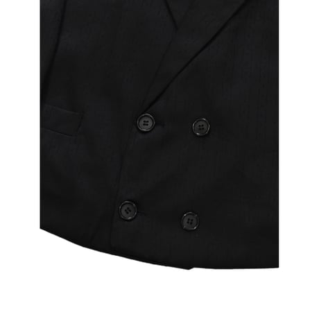 EURO Vintage Cropped Double Breasted Tailored Jacket
