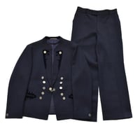 1980s Alpen Tracht Tyrolean Metal Button Single Breasted SET-UP