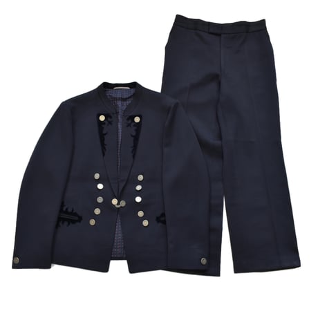 1980s Alpen Tracht Tyrolean Metal Button Single Breasted SET-UP