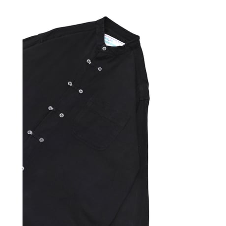 Vintage Stand Collar Loop Button L/S Shirt