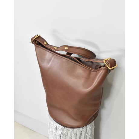 OLD COACH Leather Bucket Shoulder Bag