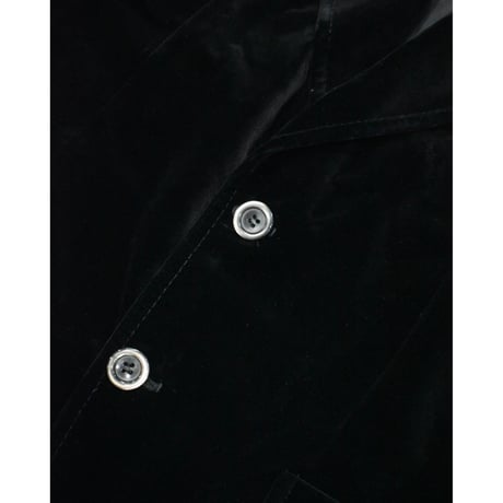 1980s German Vintage Black Velvet Tailored Jacket