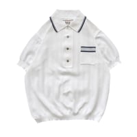 EURO Vintage Stripe Knit Polo