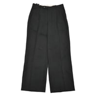 Vintage Two Tuck Black Wide Slacks