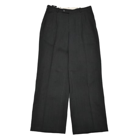 Vintage Two Tuck Black Wide Slacks