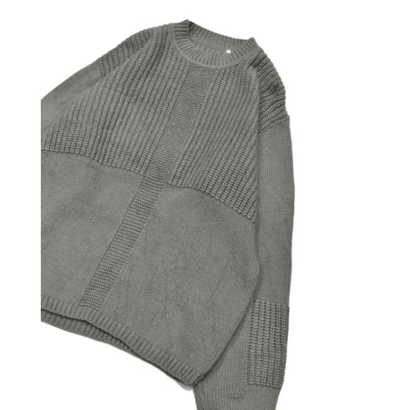 EURO Vintage Mixed Stitch Wool Blend Knit Sweater