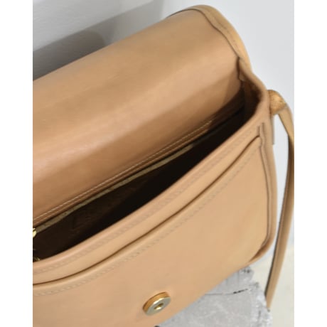 OLD COACH Leather Flap Shoulder Bag